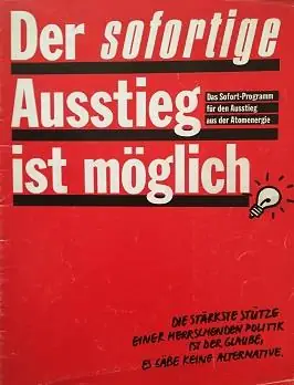 Wahlbroschüre der Alternative Liste